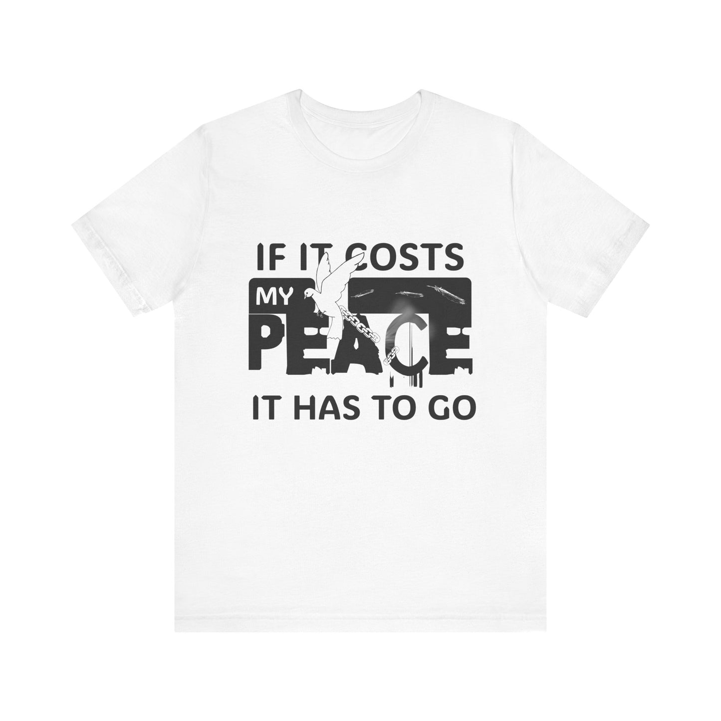 Peaceful Vibes Unisex Tee | Motivational Shirt for Mindfulness, Gift for Wellness, Casual Wear, Self-Care, Spiritual Growth