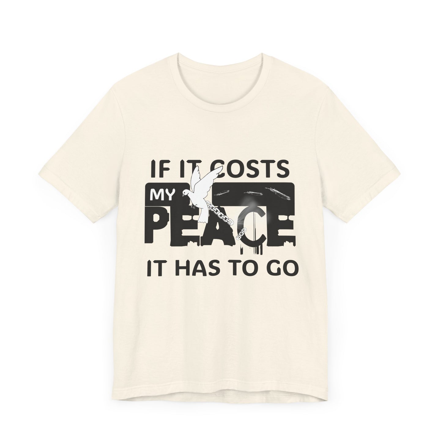 Peaceful Vibes Unisex Tee | Motivational Shirt for Mindfulness, Gift for Wellness, Casual Wear, Self-Care, Spiritual Growth