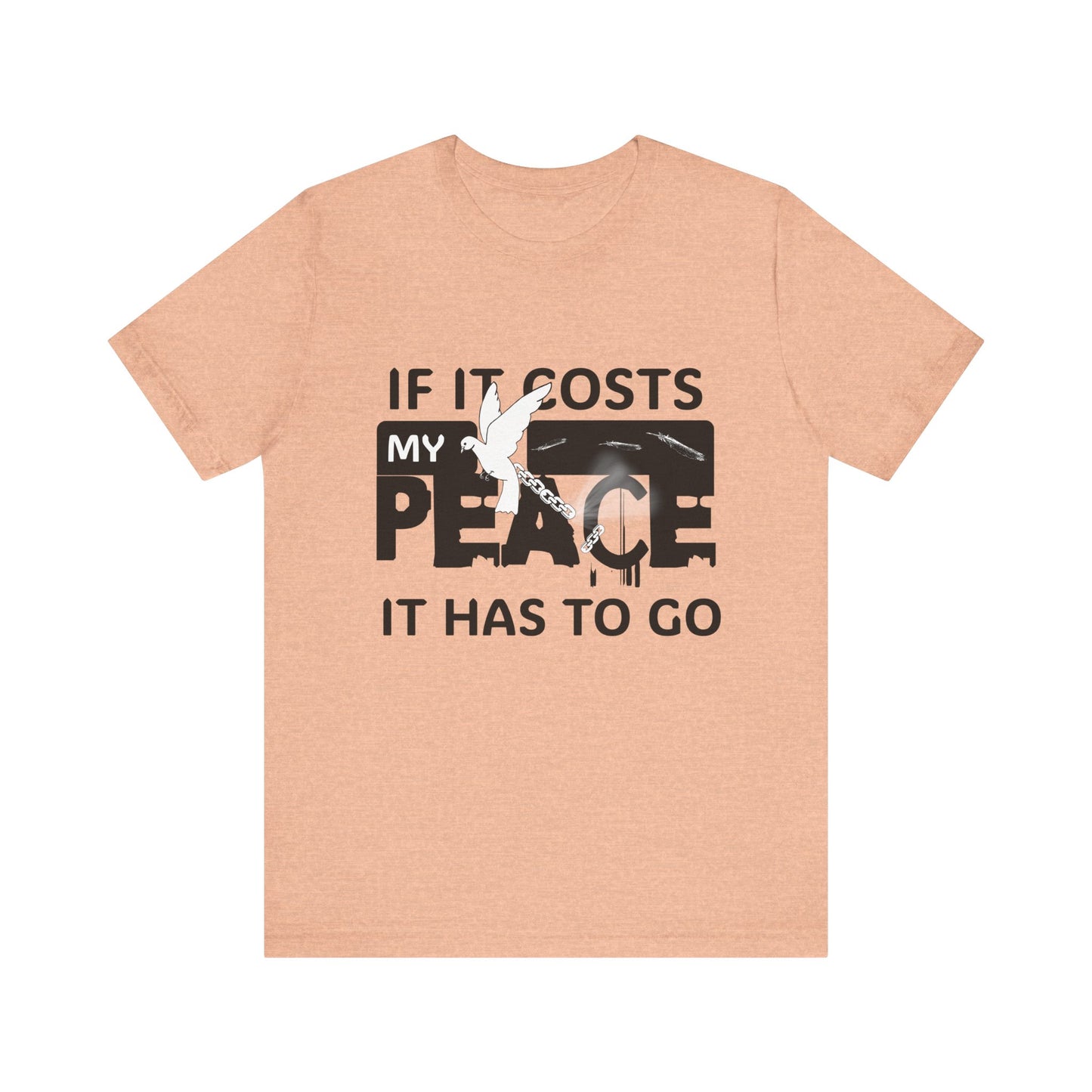 Peaceful Vibes Unisex Tee | Motivational Shirt for Mindfulness, Gift for Wellness, Casual Wear, Self-Care, Spiritual Growth
