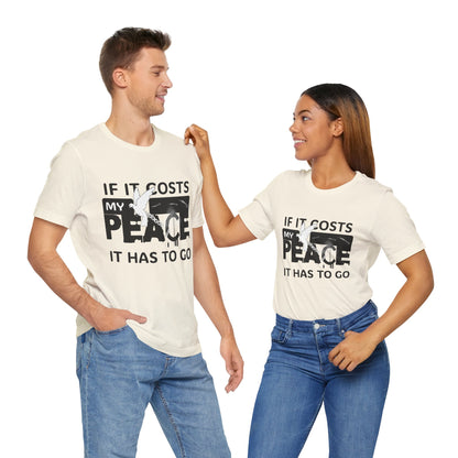 Peaceful Vibes Unisex Tee | Motivational Shirt for Mindfulness, Gift for Wellness, Casual Wear, Self-Care, Spiritual Growth