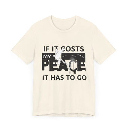 Peaceful Vibes Unisex Tee | Motivational Shirt for Mindfulness, Gift for Wellness, Casual Wear, Self-Care, Spiritual Growth