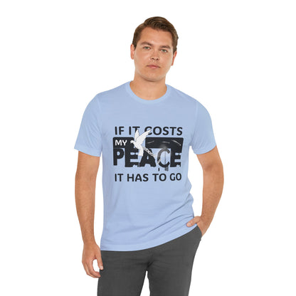 Peaceful Vibes Unisex Tee | Motivational Shirt for Mindfulness, Gift for Wellness, Casual Wear, Self-Care, Spiritual Growth